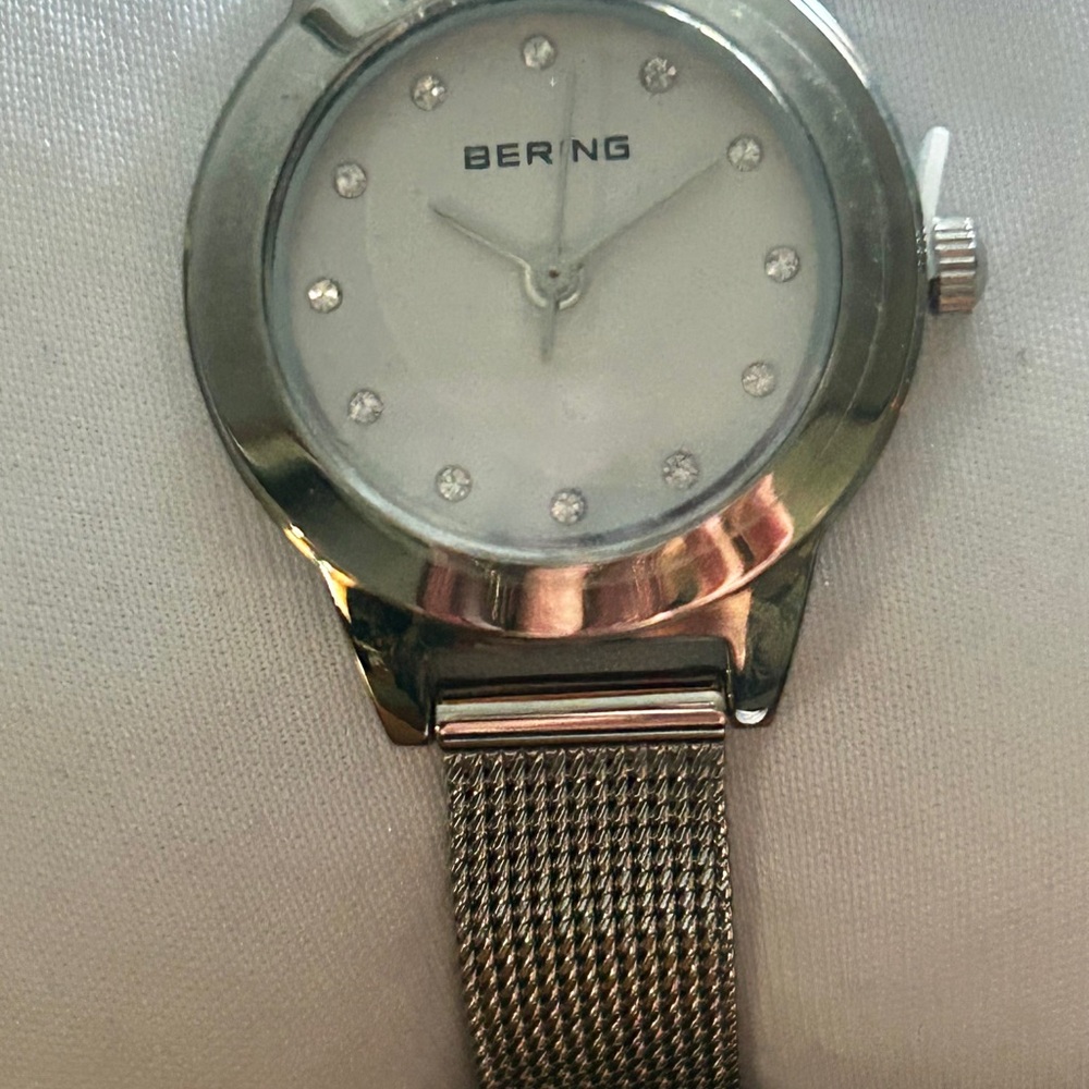 *NEW* Bering Silver Watch with Mesh Band